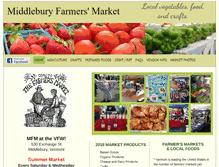 Tablet Screenshot of middleburyfarmersmarket.org